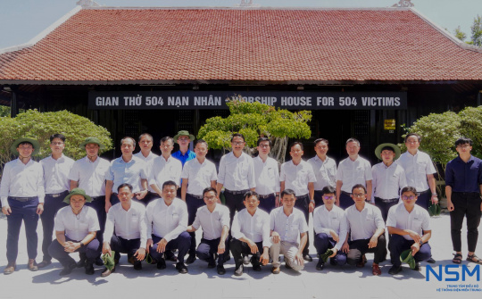 CSO và Điện lực Quảng Ngãi tổ chức hành trình về nguồn tại Khu chứng tích Sơn Mỹ