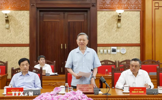 Thông cáo báo chí về cuộc làm việc của Tổng Bí thư, Chủ tịch nước Tô Lâm với Ban Thường vụ Đảng ủy Thanh tra Chính phủ