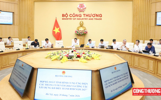 [CHÙM ẢNH] Hội nghị rà soát tình hình cung ứng điện các tháng cuối năm 2026 và công tác xây dựng kế hoạch điều hành hệ thống điện năm 2027