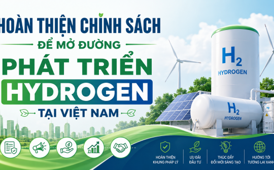 Bộ Công Thương thúc đẩy hoàn thiện khung chính sách, tạo động lực phát triển ngành công nghiệp hydrogen