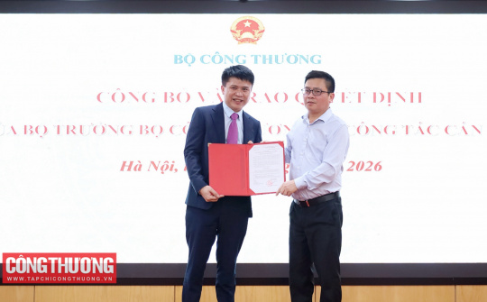 Bộ Công Thương tổ chức trao quyết định bổ nhiệm Phó Cục trưởng Cục Công nghiệp