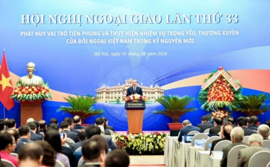 Khai mạc Hội nghị Ngoại giao lần thứ 33: Phát huy vai trò trọng yếu, thường xuyên của đối ngoại Việt Nam trong kỷ nguyên mới