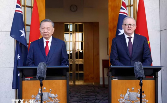 Tuyên bố chung về làm sâu sắc quan hệ Đối tác Chiến lược Toàn diện Việt Nam - Australia