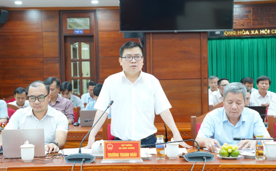Thứ trưởng Trương Thanh Hoài làm việc với tỉnh Đắk Lắk về phát triển công nghiệp, năng lượng