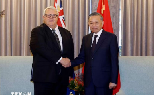 Tổng Bí thư, Chủ tịch nước Tô Lâm hội kiến Chủ tịch Quốc hội New Zealand