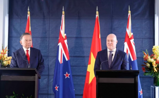 Tổng Bí thư, Chủ tịch nước Tô Lâm và Thủ tướng New Zealand gặp gỡ báo chí