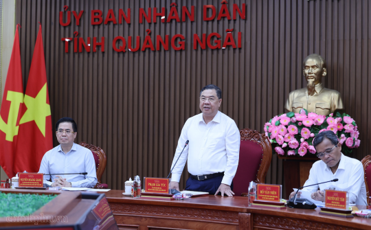 Phó Thủ tướng Thường trực Phạm Gia Túc: Quảng Ngãi cần phát huy tối đa tiềm năng, tạo động lực tăng trưởng mới