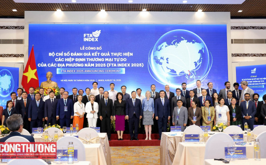 [CHÙM ẢNH] Lễ công bố Bộ chỉ số đánh giá kết quả thực thi Hiệp định thương mại tự do (FTA Index) năm 2025