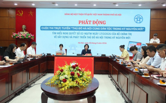 Hà Nội tổ chức Cuộc thi trực tuyến “Thủ đô Hà Nội cùng dân tộc trong kỷ nguyên mới”