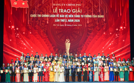 75 tác phẩm được vinh danh tại Cuộc thi chính luận bảo vệ nền tảng tư tưởng của Đảng trong Đảng bộ Chính phủ