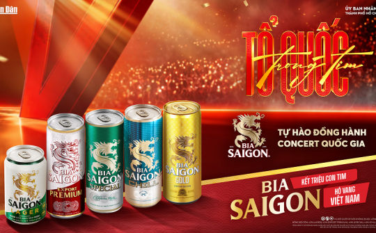 Bia Saigon đồng hành cùng “Concert Quốc gia” Tổ quốc trong tim