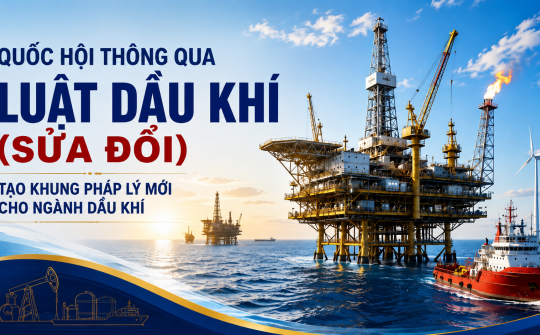 Luật Dầu khí (sửa đổi): 5 nhóm chính sách lớn thúc đẩy phát triển ngành dầu khí