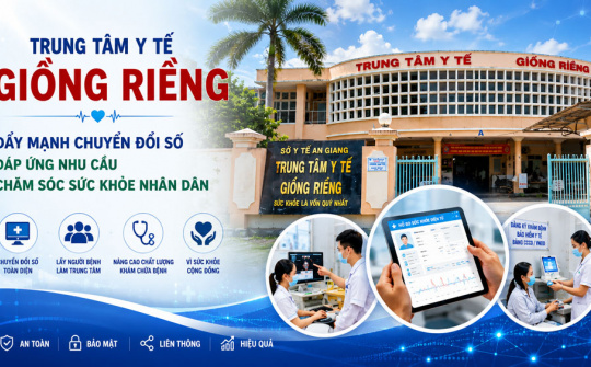 Trung tâm Y tế Giồng Riềng: Đẩy mạnh chuyển đổi số đáp ứng nhu cầu chăm sóc sức khỏe nhân dân