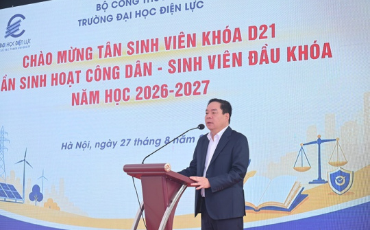 Trường Đại học Điện lực chào đón tân sinh viên khóa D21