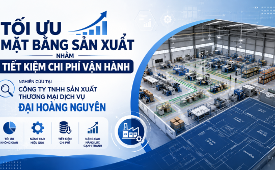 Tối ưu mặt bằng sản xuất nhằm tiết kiệm chi phí vận hành: Nghiên cứu tại Công ty TNHH Sản xuất Thương mại Dịch vụ Đại Hoàng Nguyên