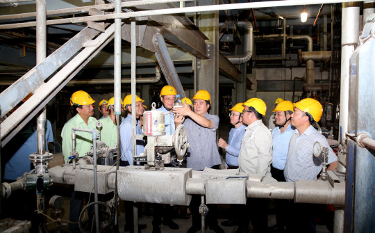 Thứ trưởng Nguyễn Sinh Nhật Tân làm việc với các nhà máy sản xuất ethanol tại miền Trung