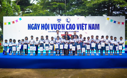 Hơn 500 học sinh vùng cao Lâm Đồng tham gia Ngày hội Vươn cao Việt Nam