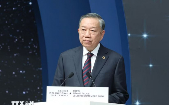 Toàn văn phát biểu của Tổng Bí thư, Chủ tịch nước Tô Lâm tại Hội nghị Thượng đỉnh Không gian vũ trụ