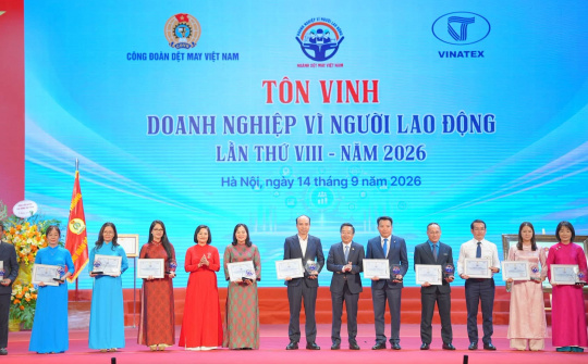 Tiên Hưng được tôn vinh Doanh nghiệp tiêu biểu vì người lao động năm 2026