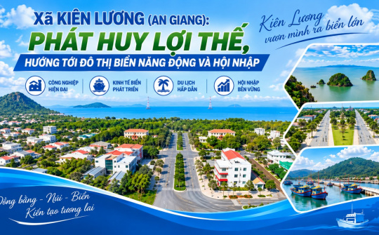 Xã Kiên Lương (An Giang): Phát huy lợi thế, hướng tới đô thị biển năng động và hội nhập