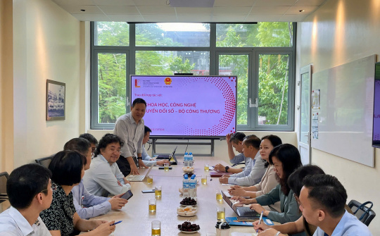 Cục Khoa học, Công nghệ và Chuyển đổi số làm việc với Đại học Bách khoa Hà Nội nhằm thúc đẩy hợp tác khoa học, công nghệ và đổi mới sáng tạo