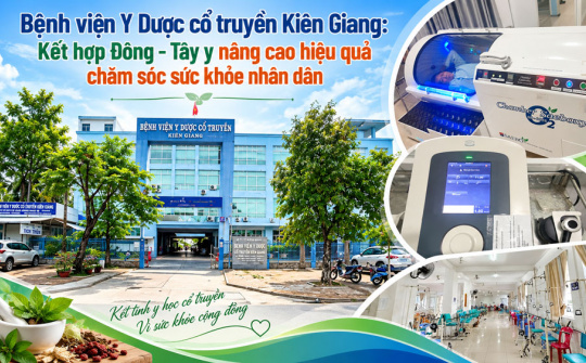 Bệnh viện Y Dược cổ truyền Kiên Giang: Kết hợp Đông - Tây y nâng cao hiệu quả chăm sóc sức khỏe nhân dân
