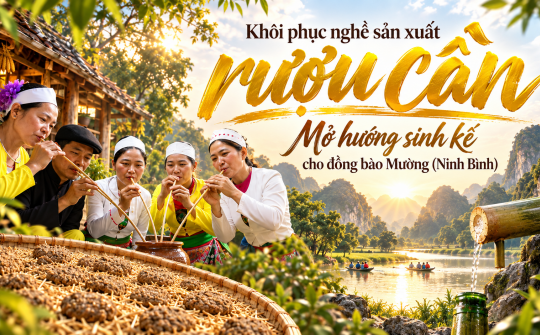 {Emagazine} Khôi phục nghề sản xuất rượu cần: Mở hướng sinh kế cho đồng bào Mường (Ninh Bình)