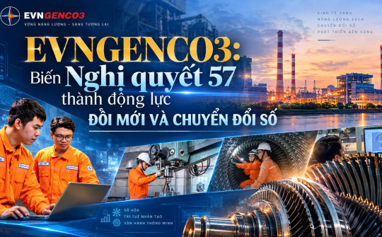 EVNGENCO3: Biến Nghị quyết 57 thành động lực đổi mới và chuyển đổi số