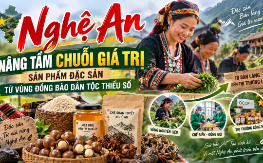 Nghệ An nâng tầm chuỗi giá trị sản phẩm đặc sản từ vùng đồng bào dân tộc thiểu số