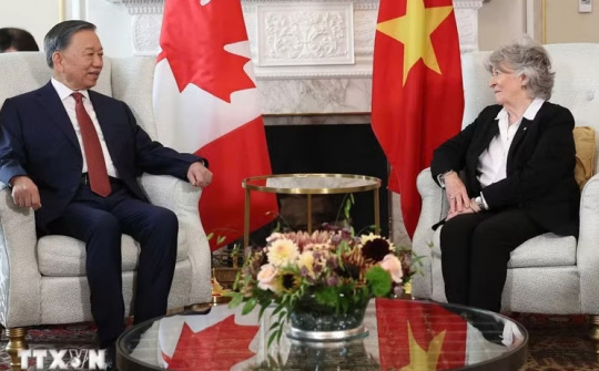 Tổng Bí thư, Chủ tịch nước Tô Lâm hội kiến với Toàn quyền Canada Louise Arbour