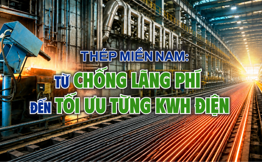 Thép Miền Nam: Từ chống lãng phí đến tối ưu từng kWh điện