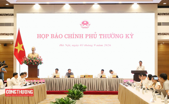 [CHÙM ẢNH] Họp báo Chính phủ thường kỳ tháng 8/2026
