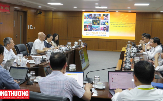 Đoàn công tác Bộ Công Thương làm việc với Vietnam Post về triển khai Chiến lược phát triển dịch vụ logistics Việt Nam