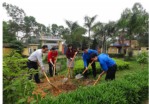 Đoàn TN VNSTEEL với Ngày hội "Trồng cây xanh" bảo vệ môi trường