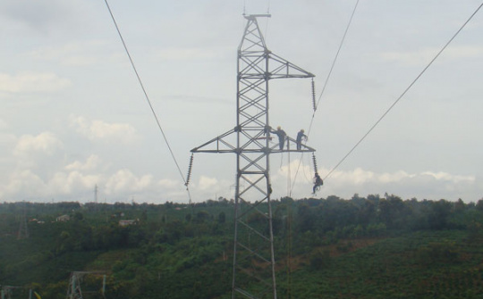 Truyền tải điện Pleiku: Kịp thời ngăn chặn nguy cơ sự cố trên đường dây 220kV Pleiku - An Khê