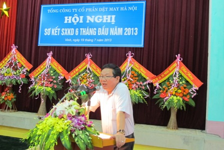 Hanosimex sơ kết hoạt động SXKD 6 tháng đầu năm 2013
