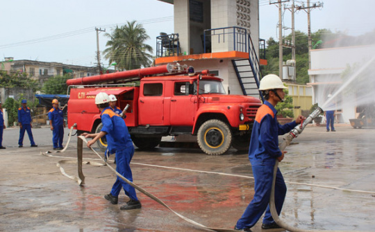 Công tác an toàn PCCC tại Kho Xăng dầu Vĩnh Nguyên