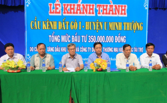 Petrolimex Sài Gòn: Khánh thành cầu nông thôn và trường học tại Kiên Giang