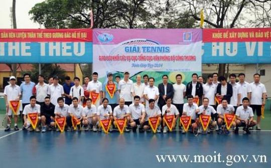 Giải Tennis giao lưu khối các Vụ/Cục/Tổng cục/Văn phòng Bộ Công Thương Xuân Giáp Ngọ