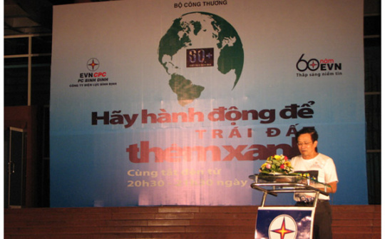 PC Bình Định: Nhiều hoạt động hưởng ứng chiến dịch Giờ Trái đất 2014