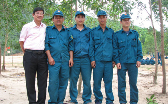 PC Bình Định tích cực tham gia công tác quân sự địa phương