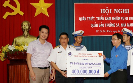 Tuổi trẻ Dầu khí vì biển đảo quê hương