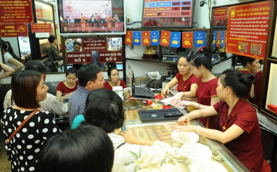 Giá vàng trong nước giảm xuống mức thấp nhất trong vòng 5 tháng