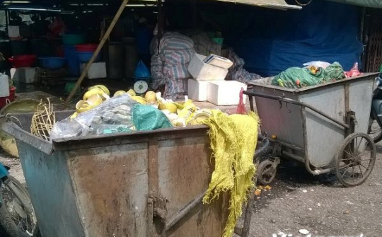 Nhức nhối ô nhiễm môi trường ở chợ đầu mối lớn nhất miền Bắc