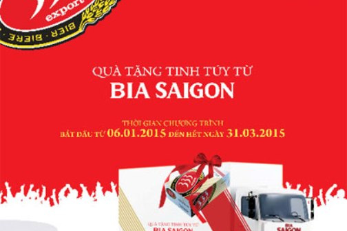 Bia Sài Gòn tặng 10.000 thùng 333 đến khách hàng.