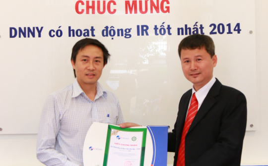 DPM được bình chọn là mã chứng khoán có hoạt động IR tốt nhất năm 2014