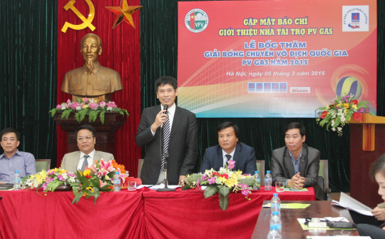 PV Gas trở thành nhà tài trợ độc quyền Giải bóng chuyền vô địch quốc gia 2015