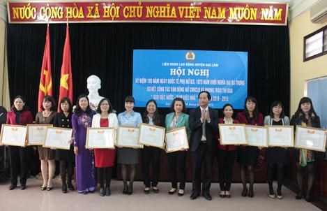 LĐLĐ huyện Gia Lâm (TP. Hà Nội): Sáng kiến của nữ CNVCLĐ làm lợi nhiều tỉ đồng