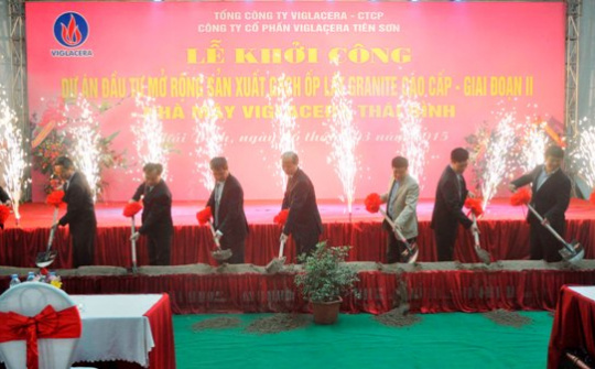 Viglacera khởi công “Nhà máy Xanh” – sản xuất gạch Granite cao cấp tại Thái Bình