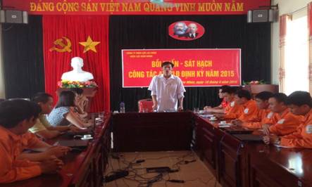 Công ty Điện lực Lai Châu với công tác bồi huấn, kiểm tra sát hạch ATVSLĐ định kỳ 2015